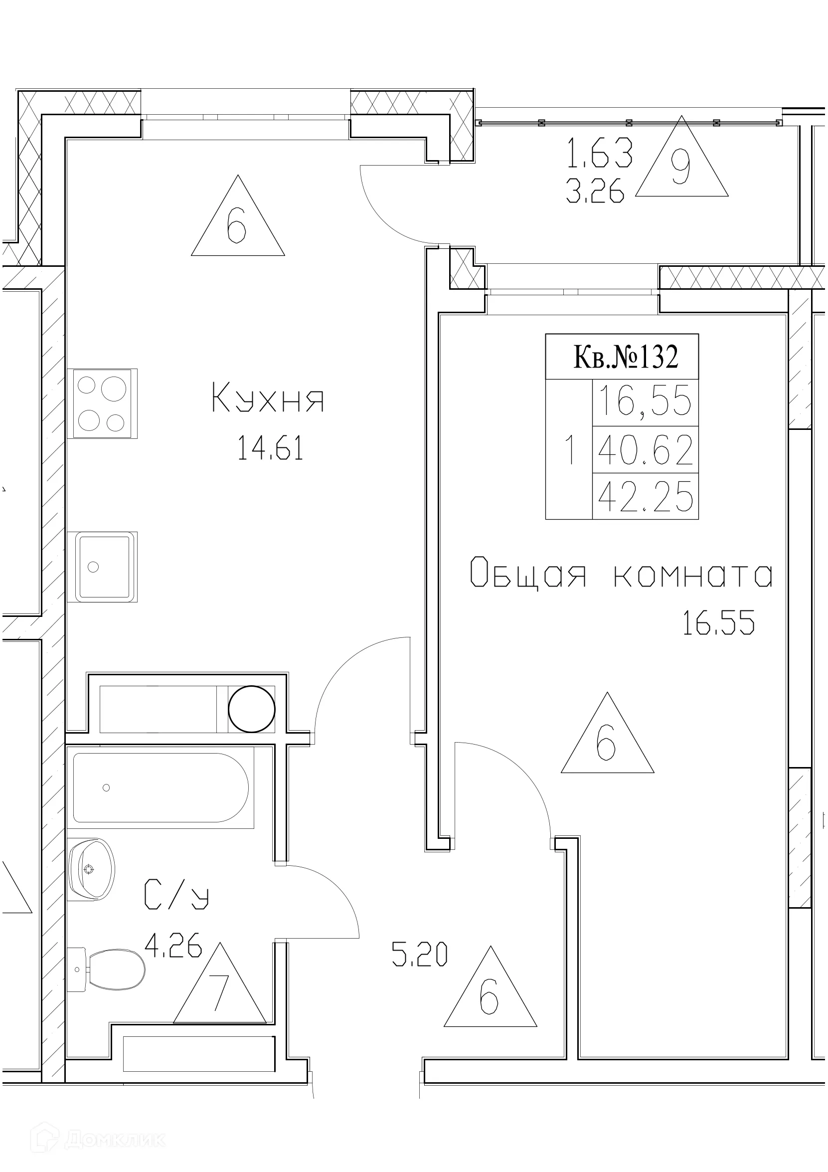 Фото квартиры в ЖК Сайдыы