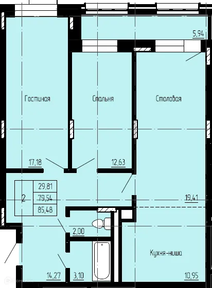 Фото квартиры в ЖК по ул. Семена Данилова