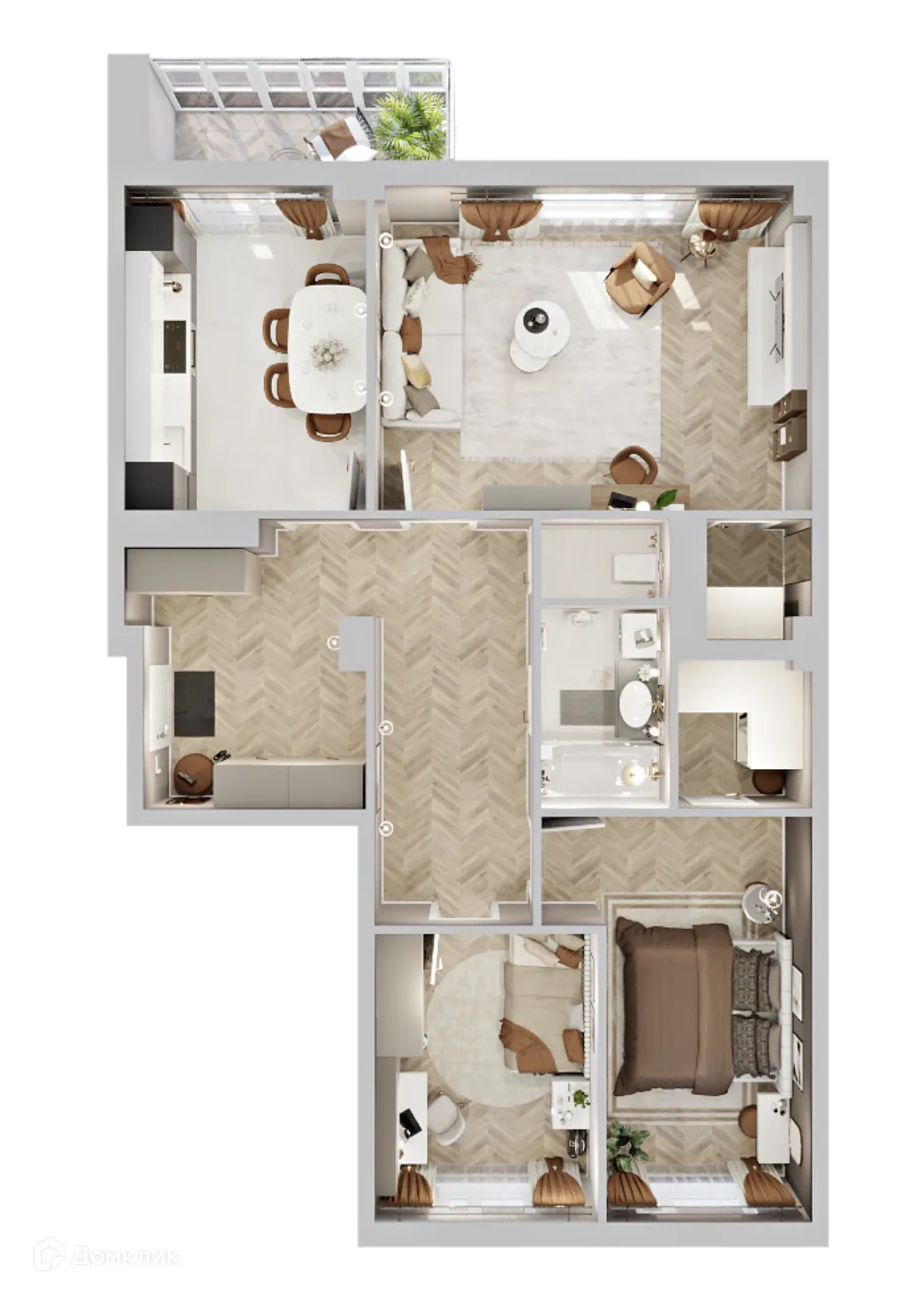 Фото квартиры в ЖК Жилой дом по улице Кальвица