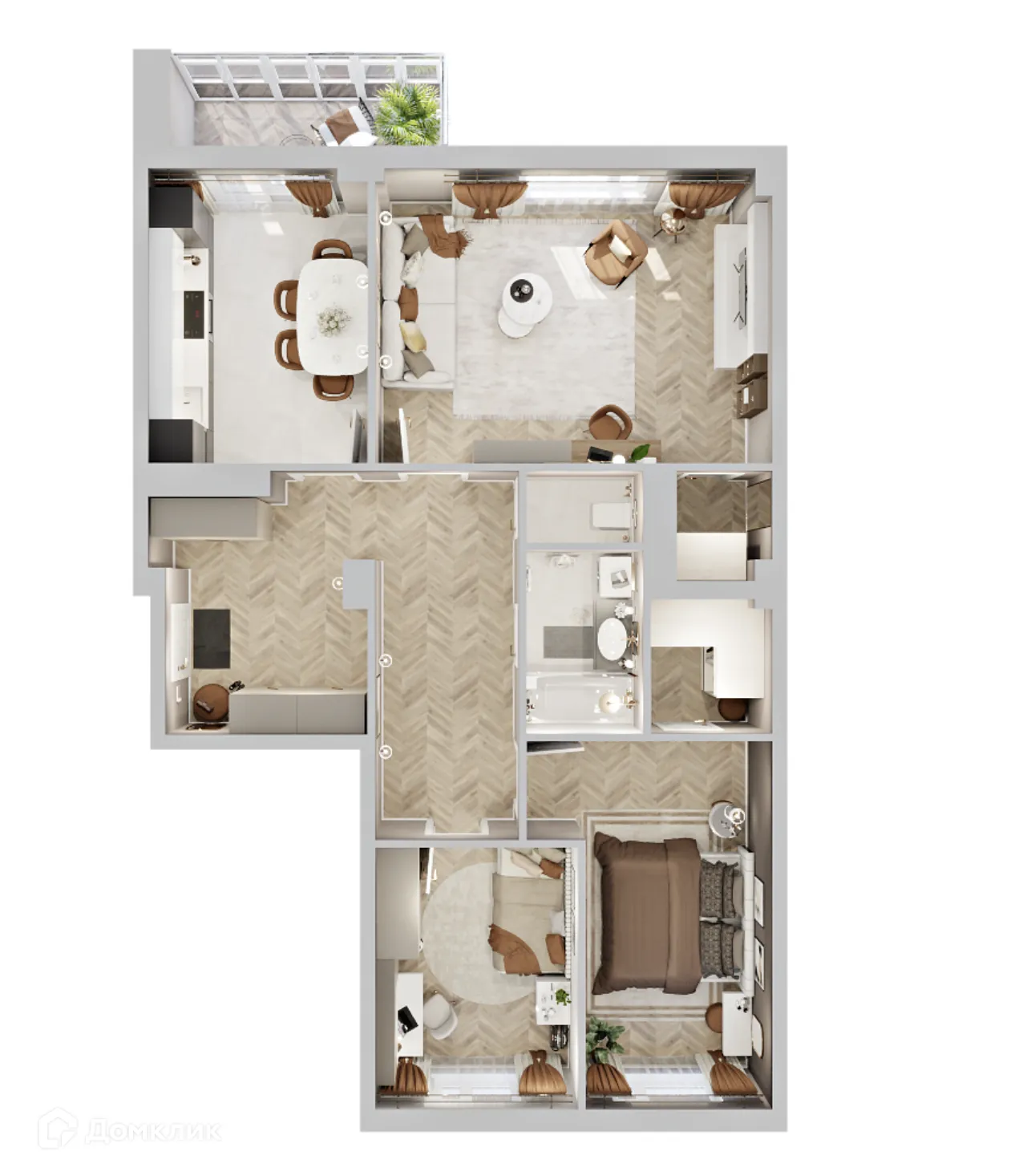 Фото квартиры в ЖК Жилой дом по улице Кальвица