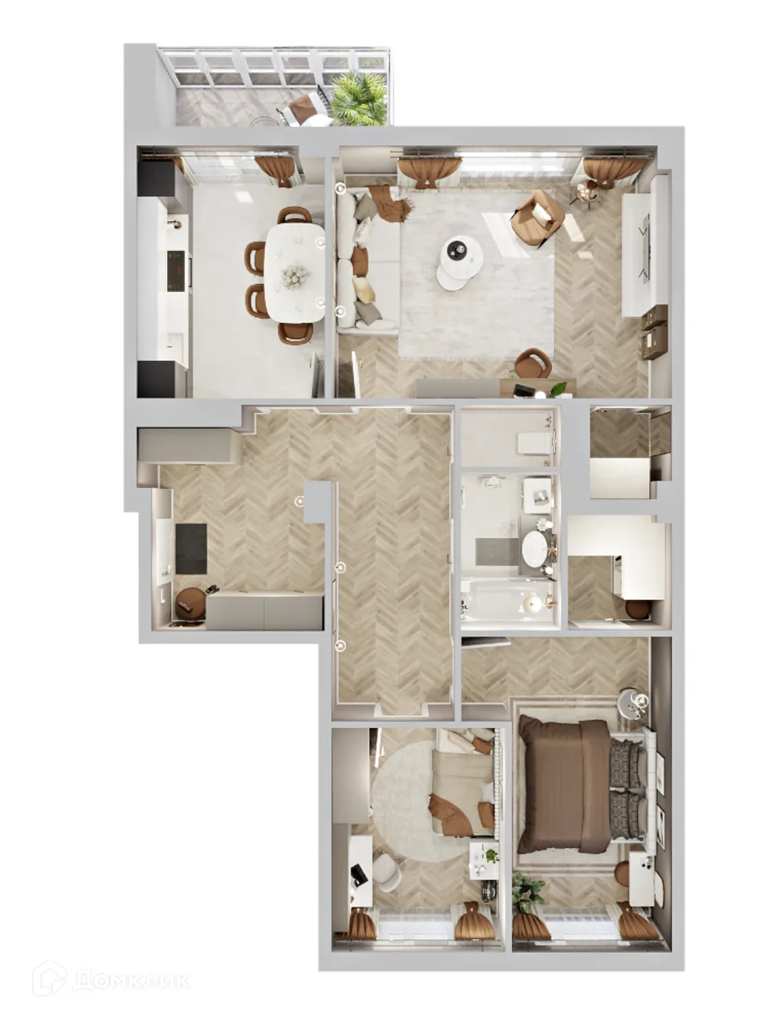 Фото квартиры в ЖК Жилой дом по улице Кальвица