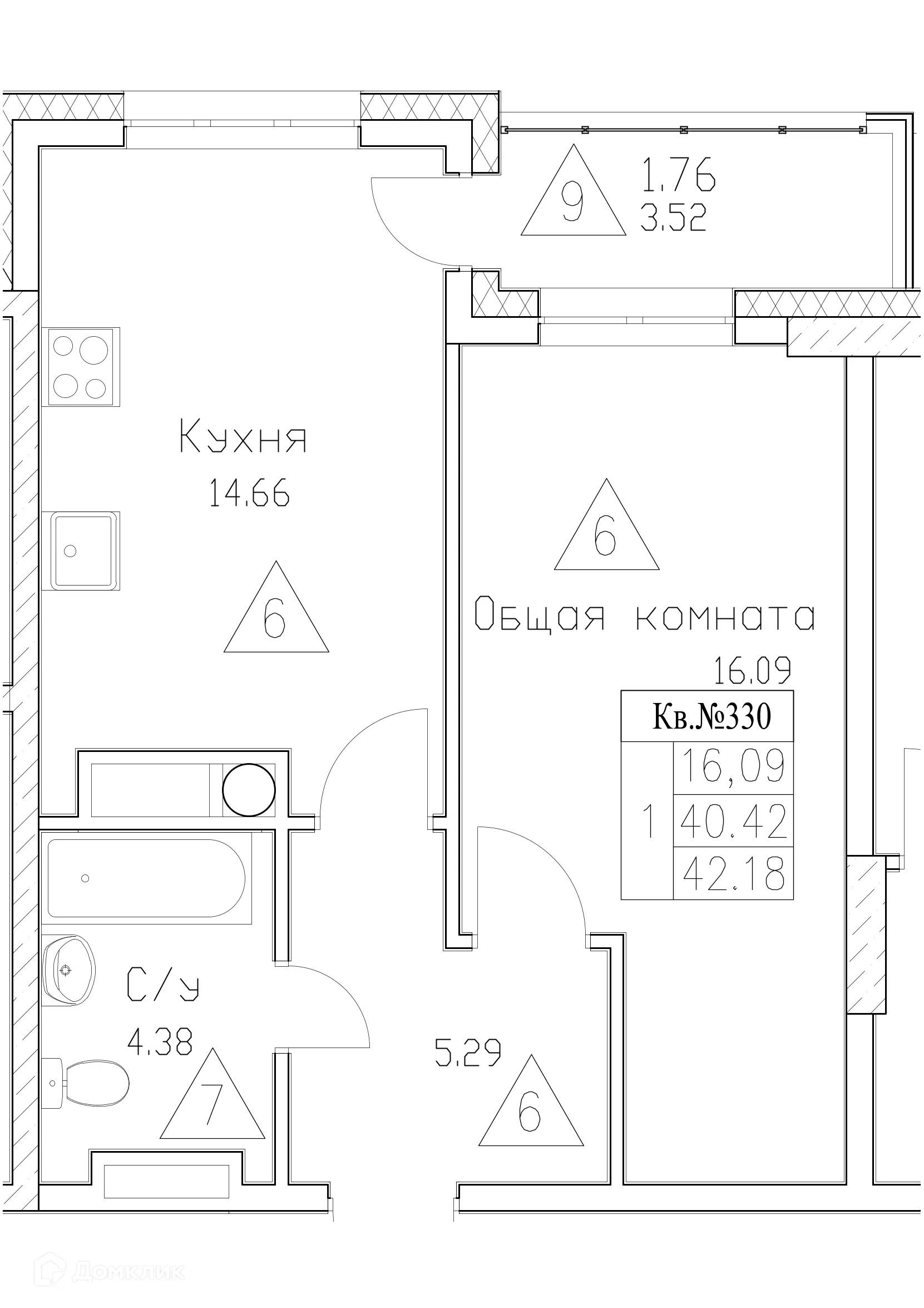 Фото квартиры в ЖК Сайдыы