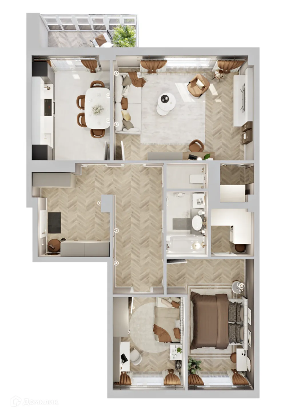 Фото квартиры в ЖК Жилой дом по улице Кальвица