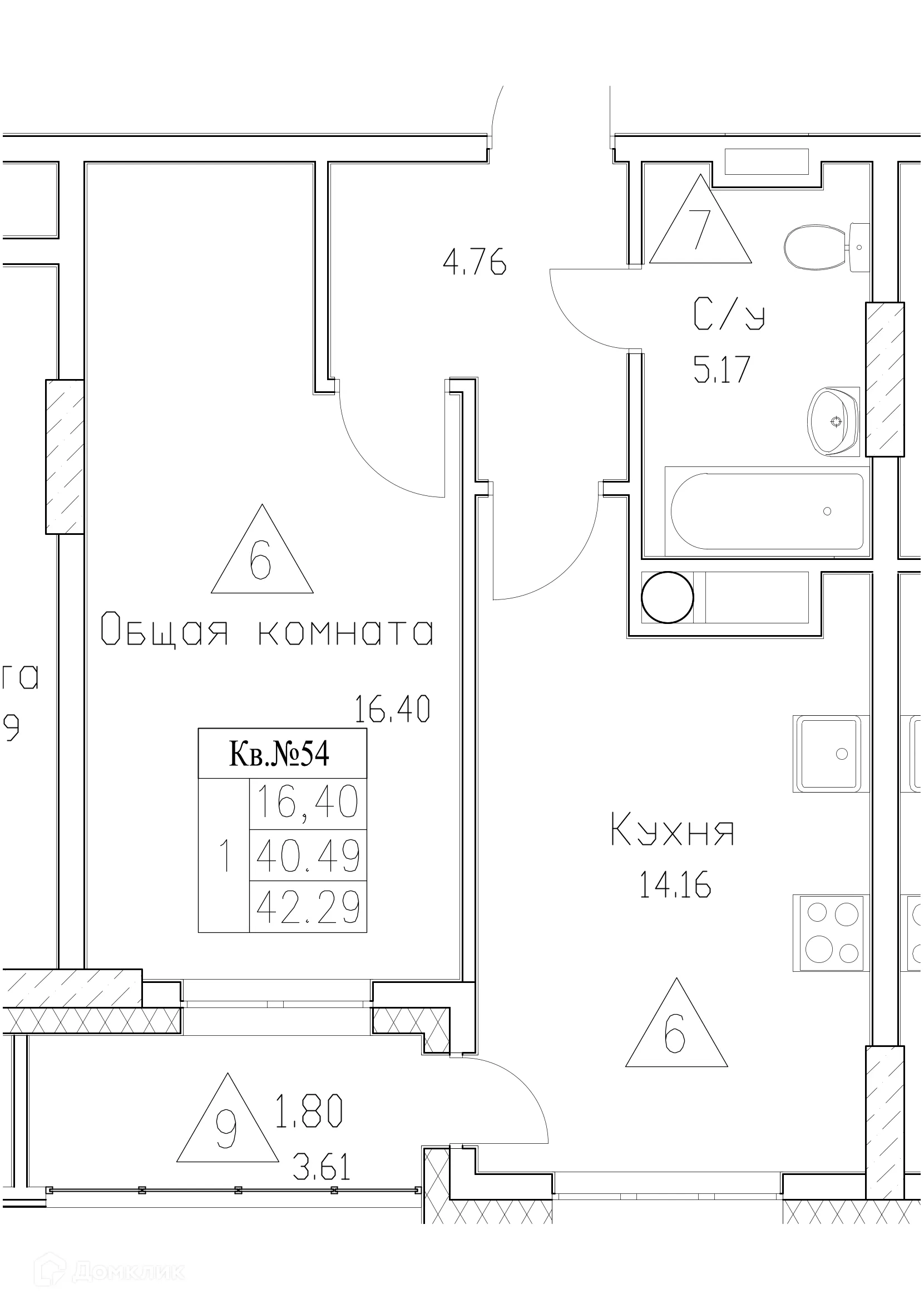 Фото квартиры в ЖК Сайдыы