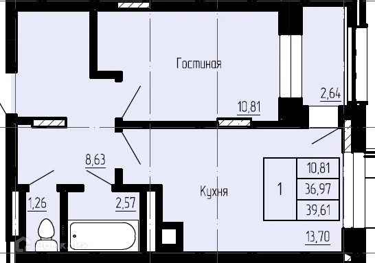 Фото квартиры в ЖК по ул. Семена Данилова