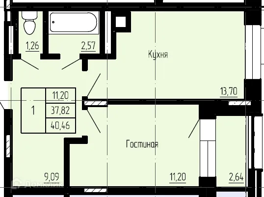 Фото квартиры в ЖК по ул. Семена Данилова