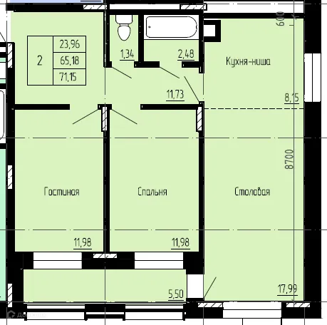 Фото квартиры в ЖК по ул. Семена Данилова