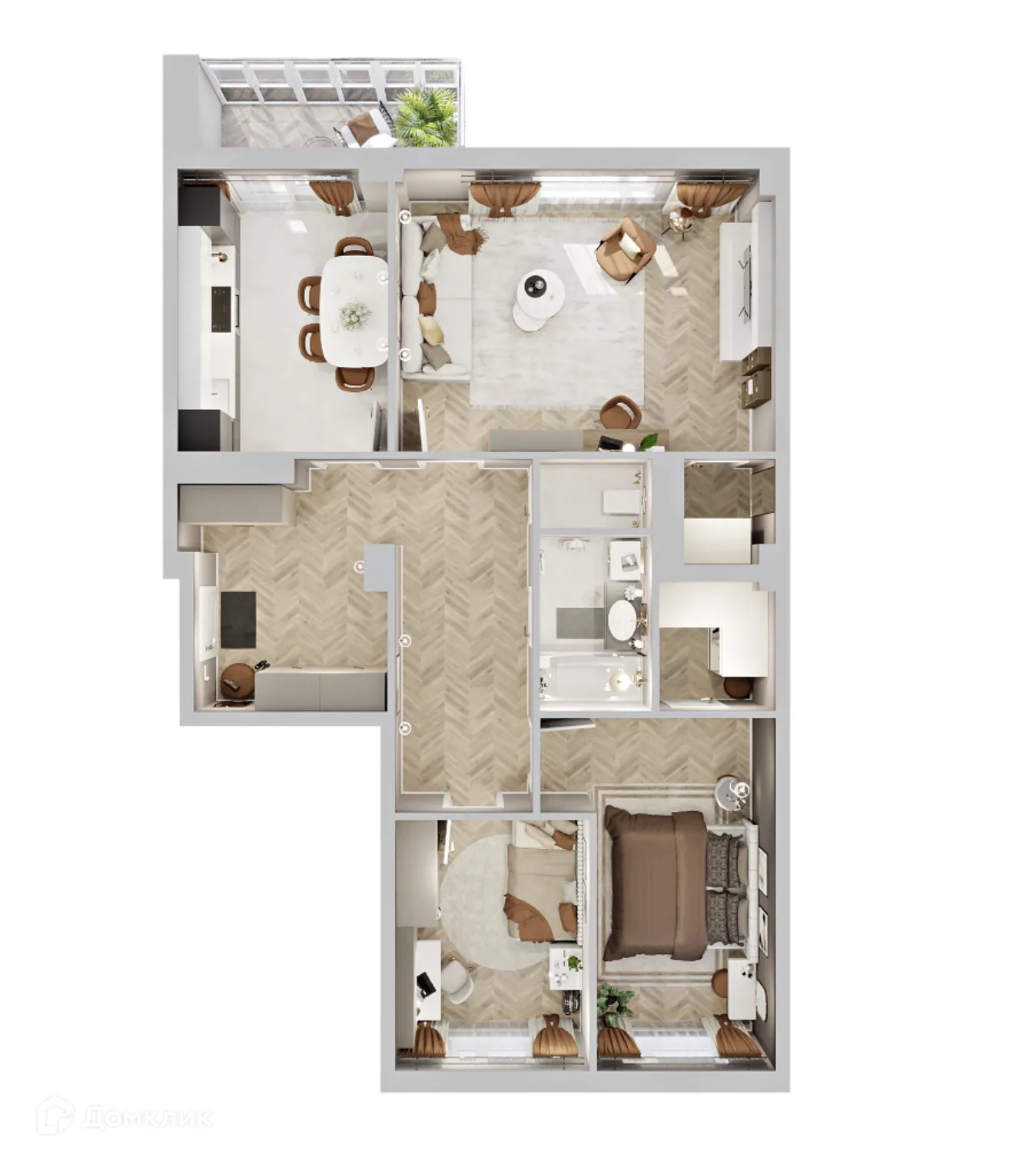 Фото квартиры в ЖК Жилой дом по улице Кальвица