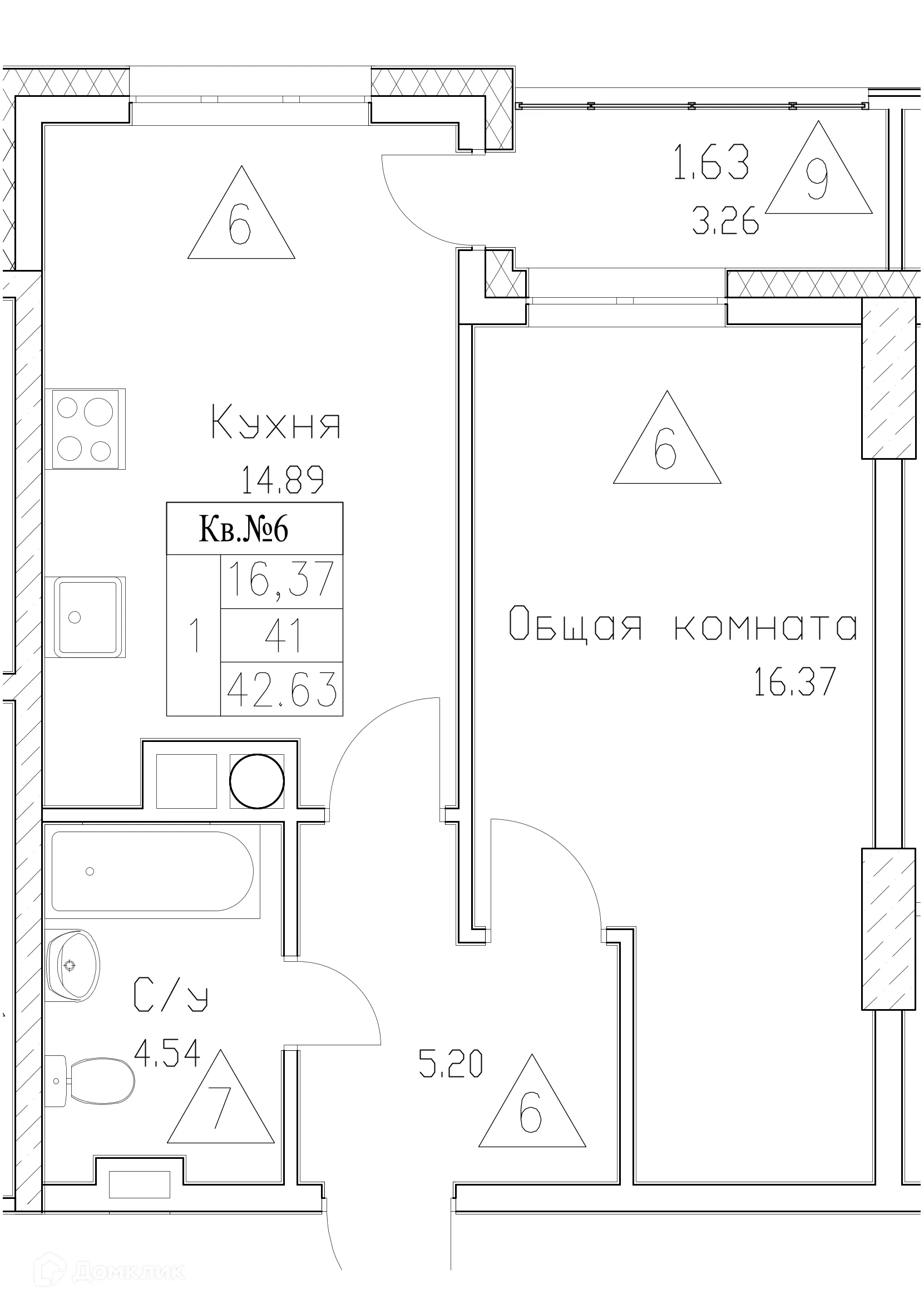 Фото квартиры в ЖК Сайдыы