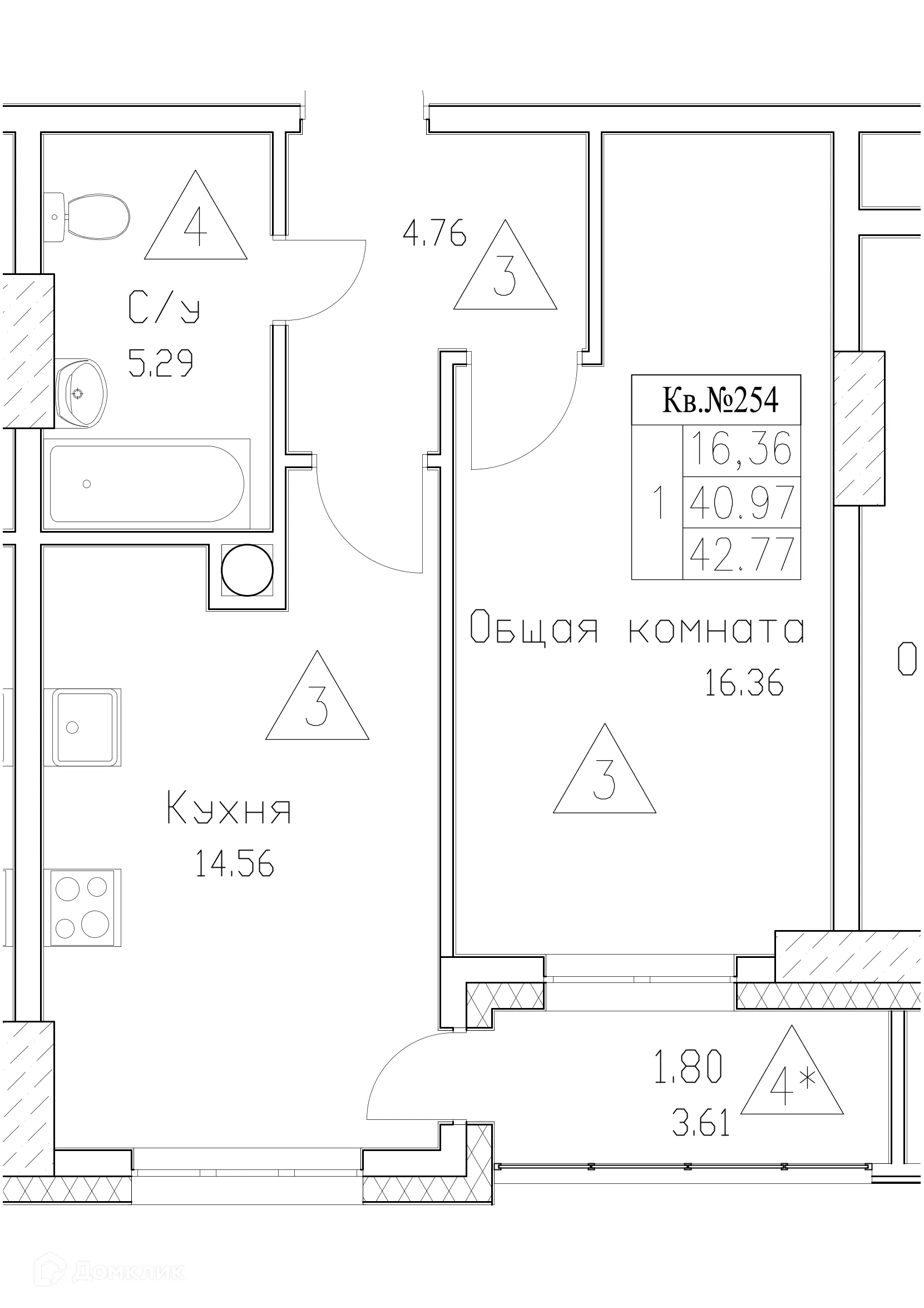 Фото квартиры в ЖК Сайдыы