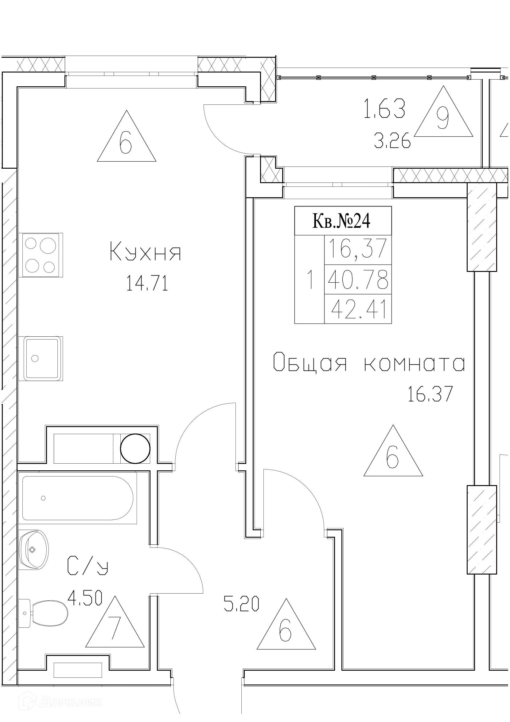 Фото квартиры в ЖК Сайдыы