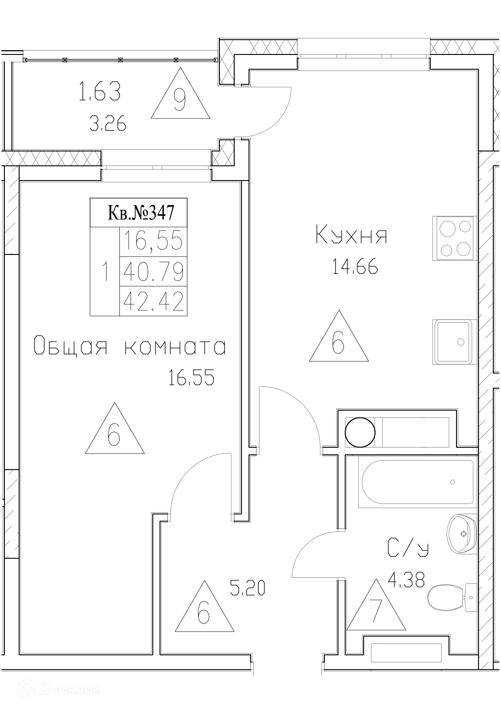 Фото квартиры в ЖК Сайдыы