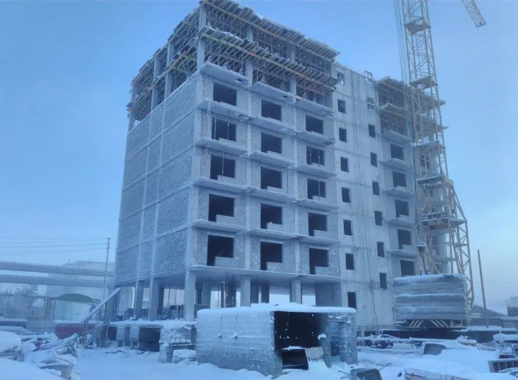ЖК в квартале 78 г. Якутска ход строительства