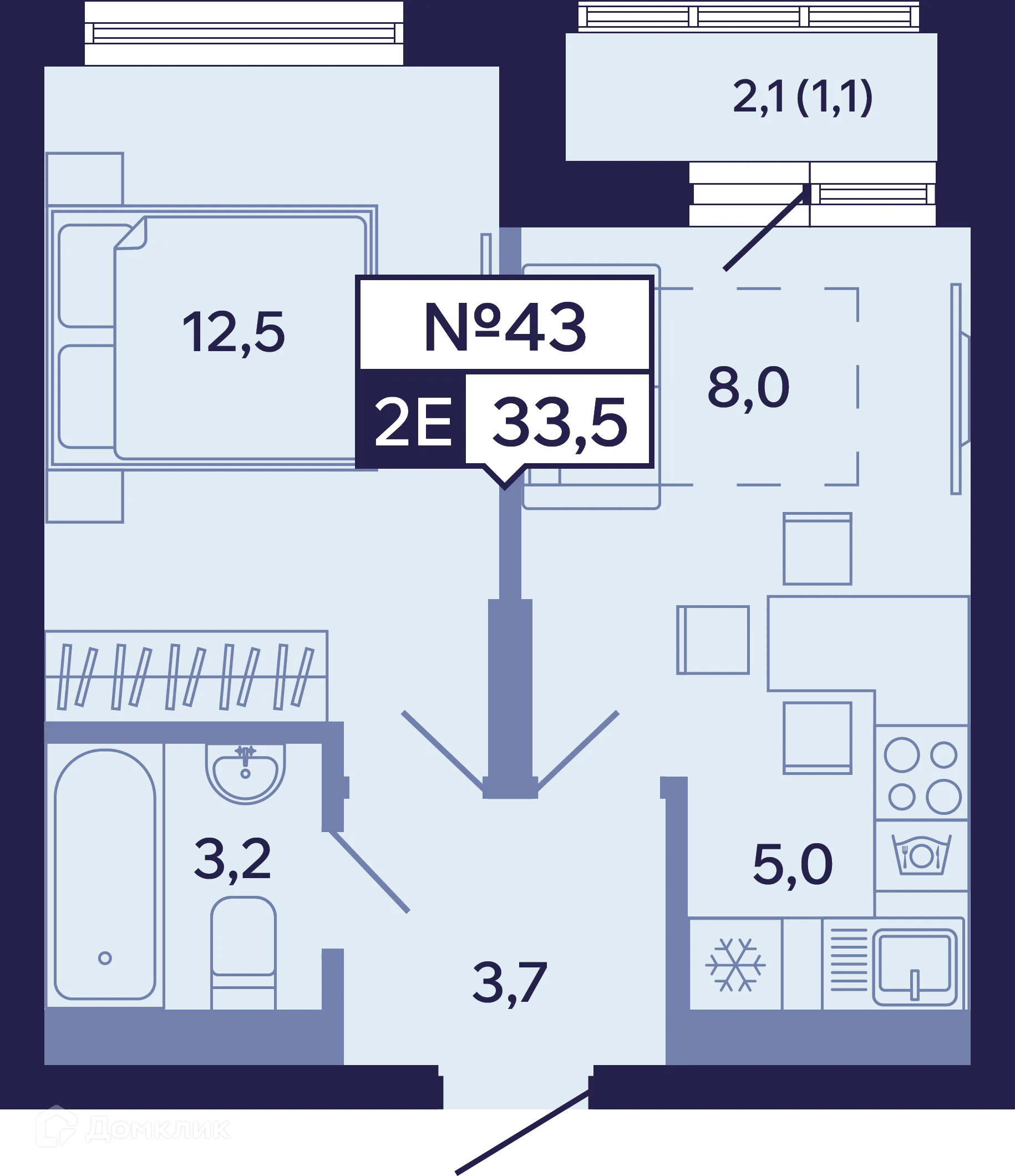Фото квартиры в ЖК Ленские высоты