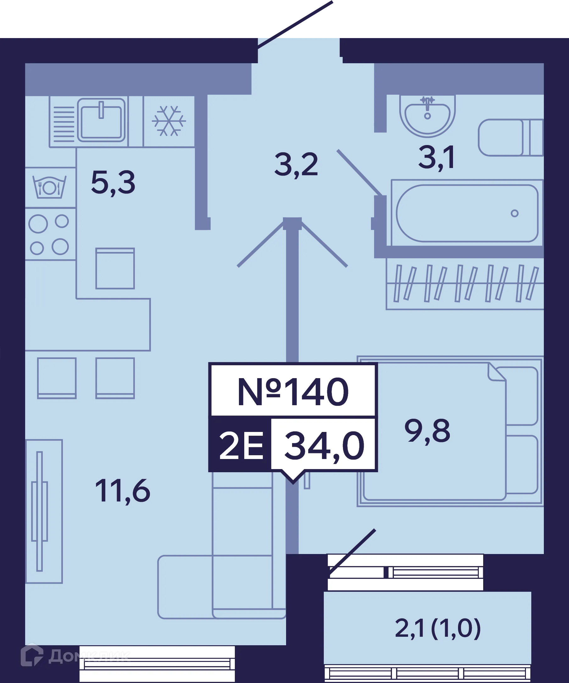 Фото квартиры в ЖК Ленские высоты
