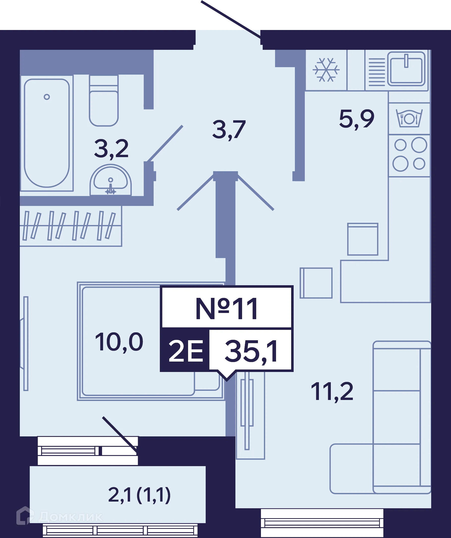 Фото квартиры в ЖК Ленские высоты