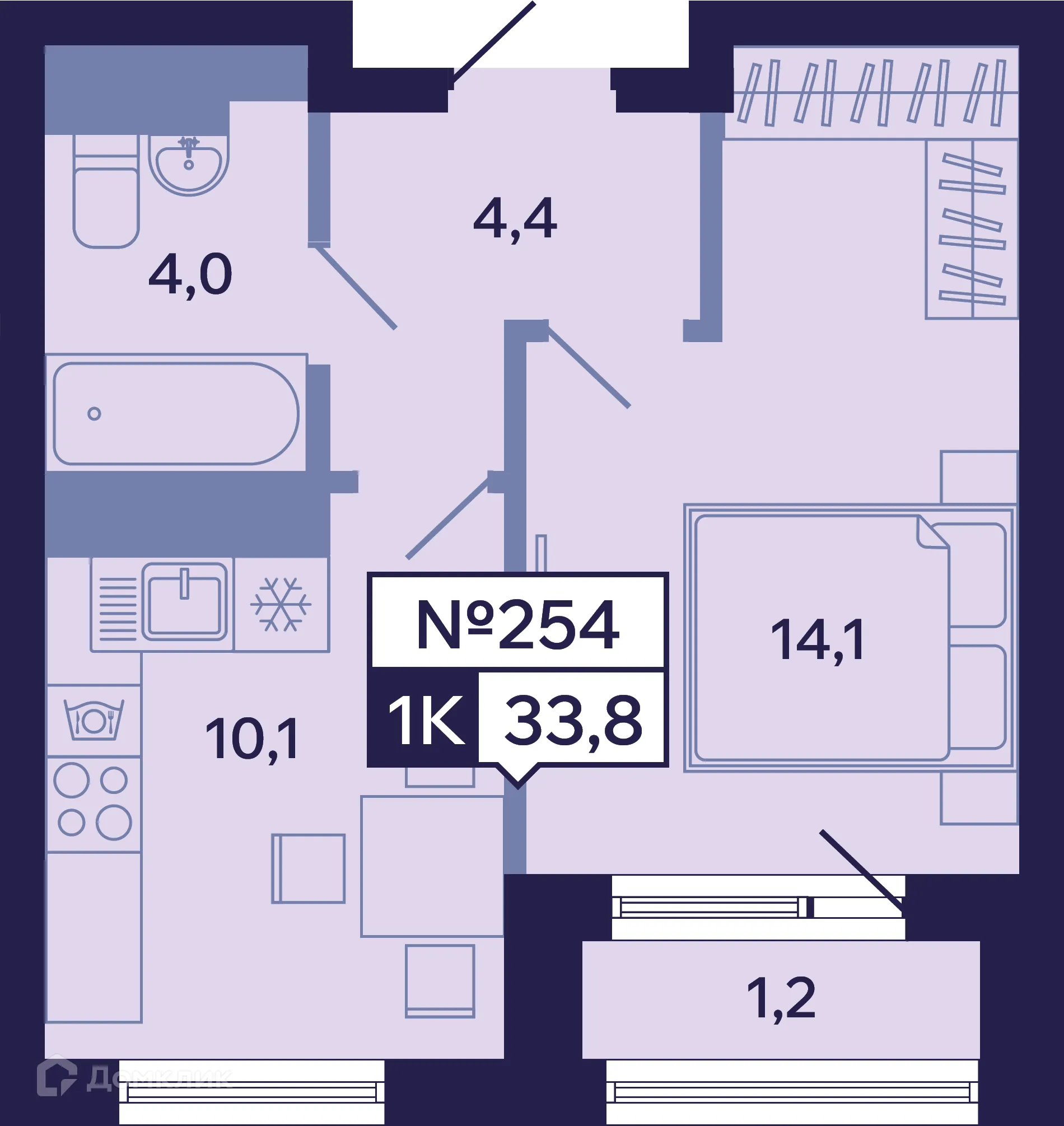 Фото квартиры в ЖК Ленские высоты