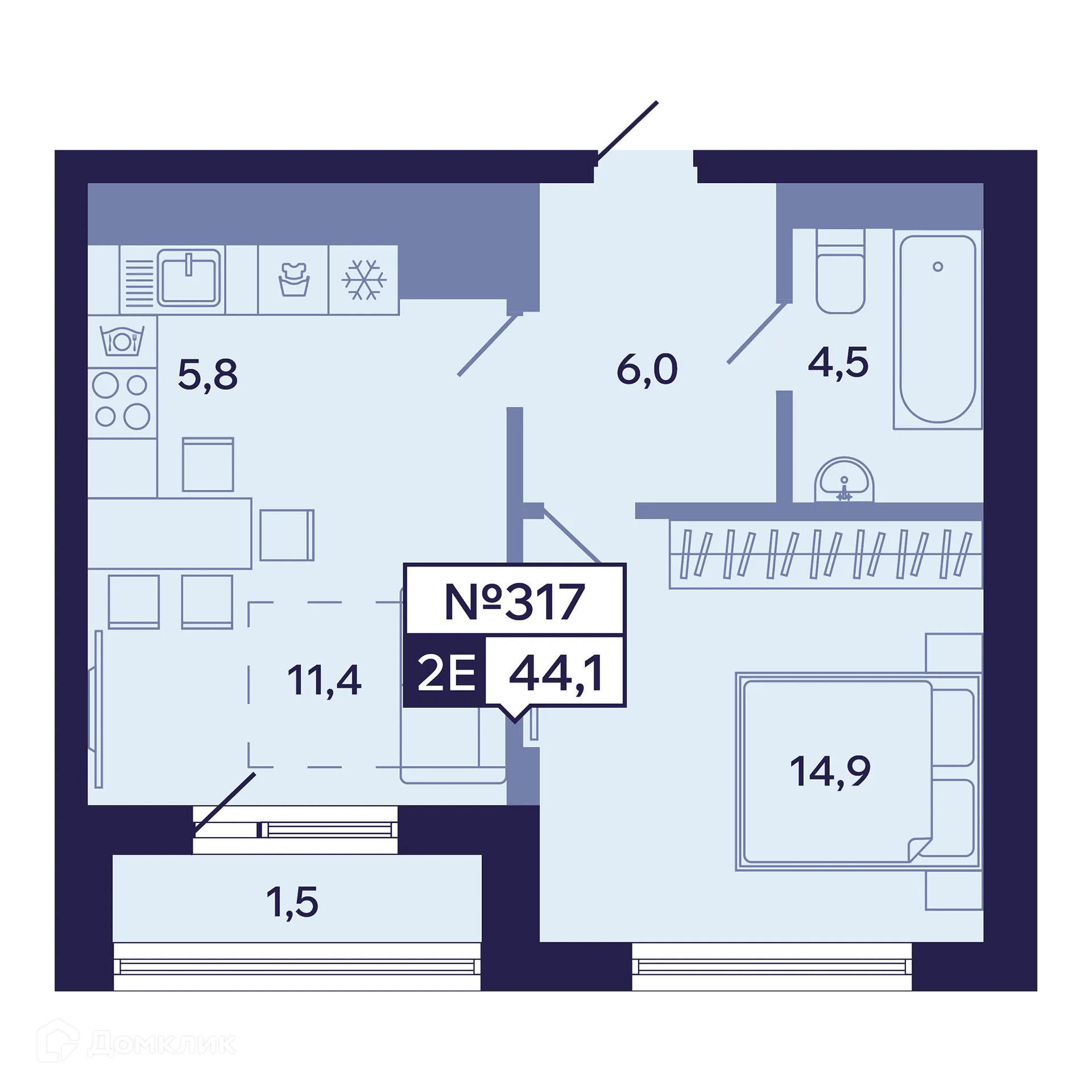 Фото квартиры в ЖК Ленские высоты