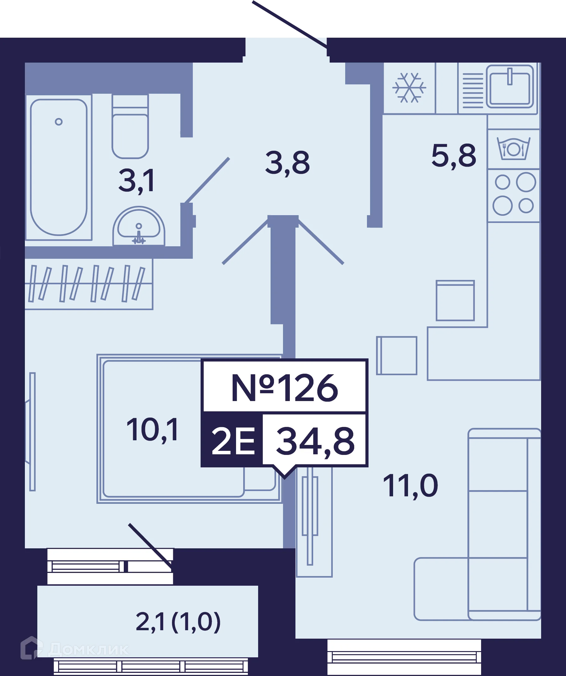 Фото квартиры в ЖК Ленские высоты