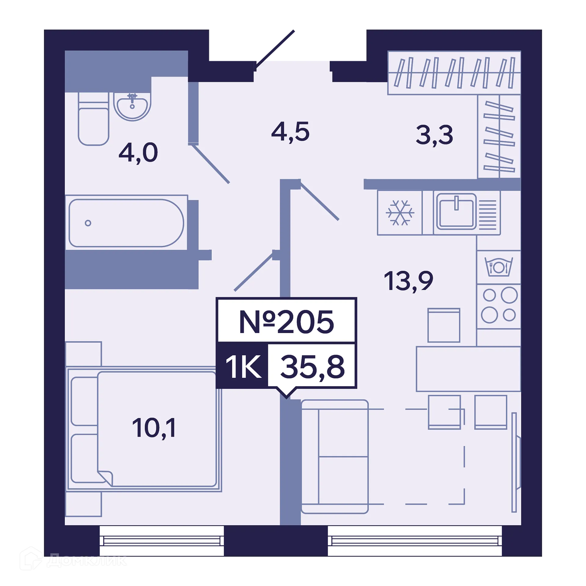 Фото квартиры в ЖК Ленские высоты