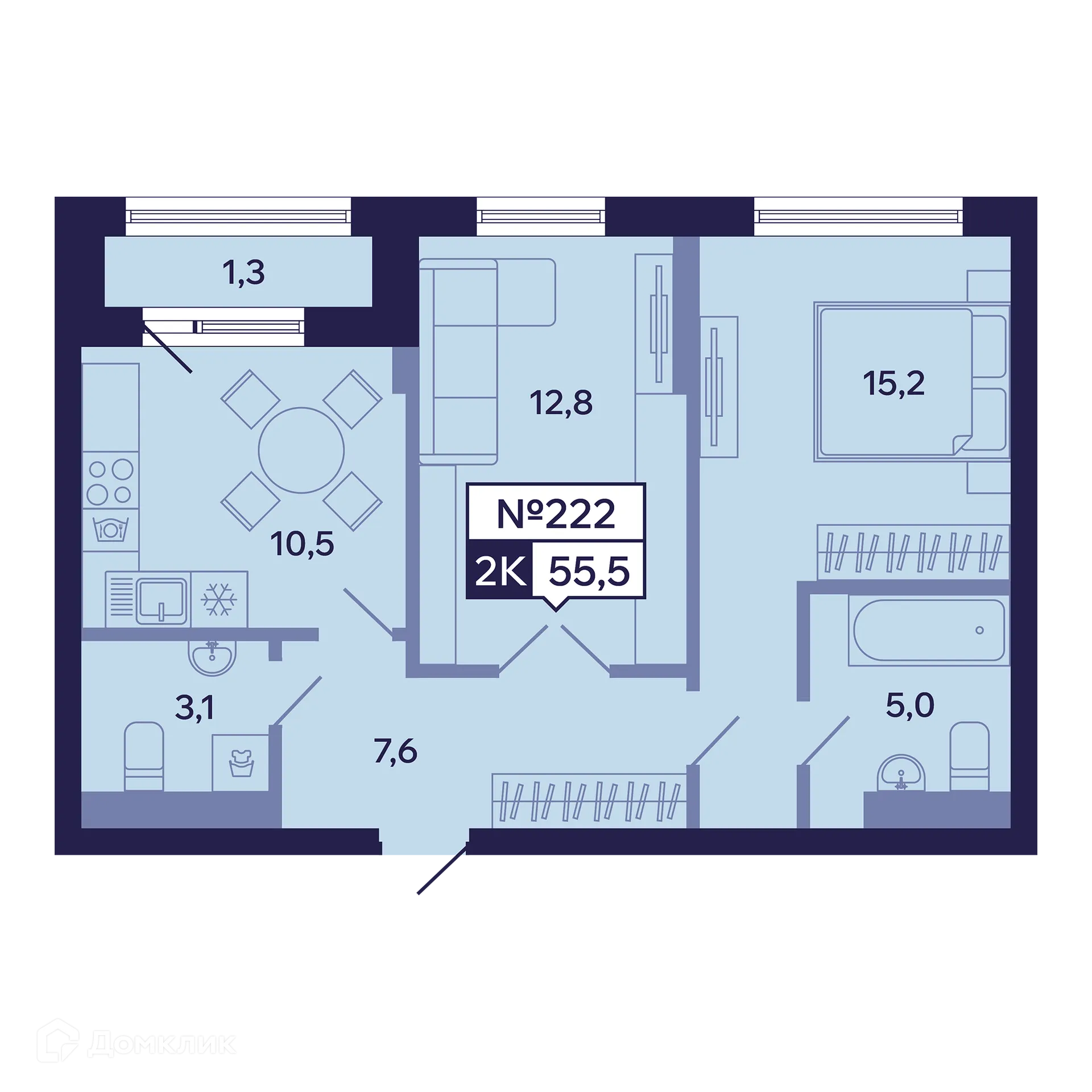 Фото квартиры в ЖК Ленские высоты