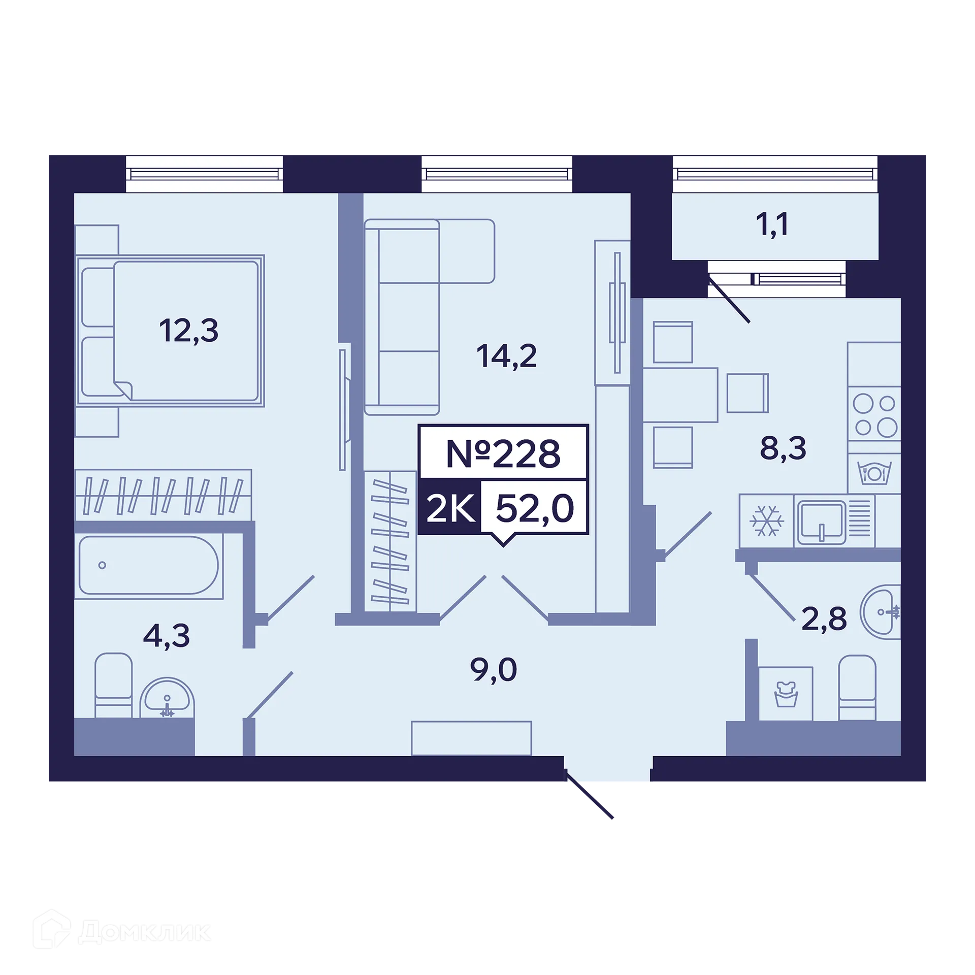 Фото квартиры в ЖК Ленские высоты