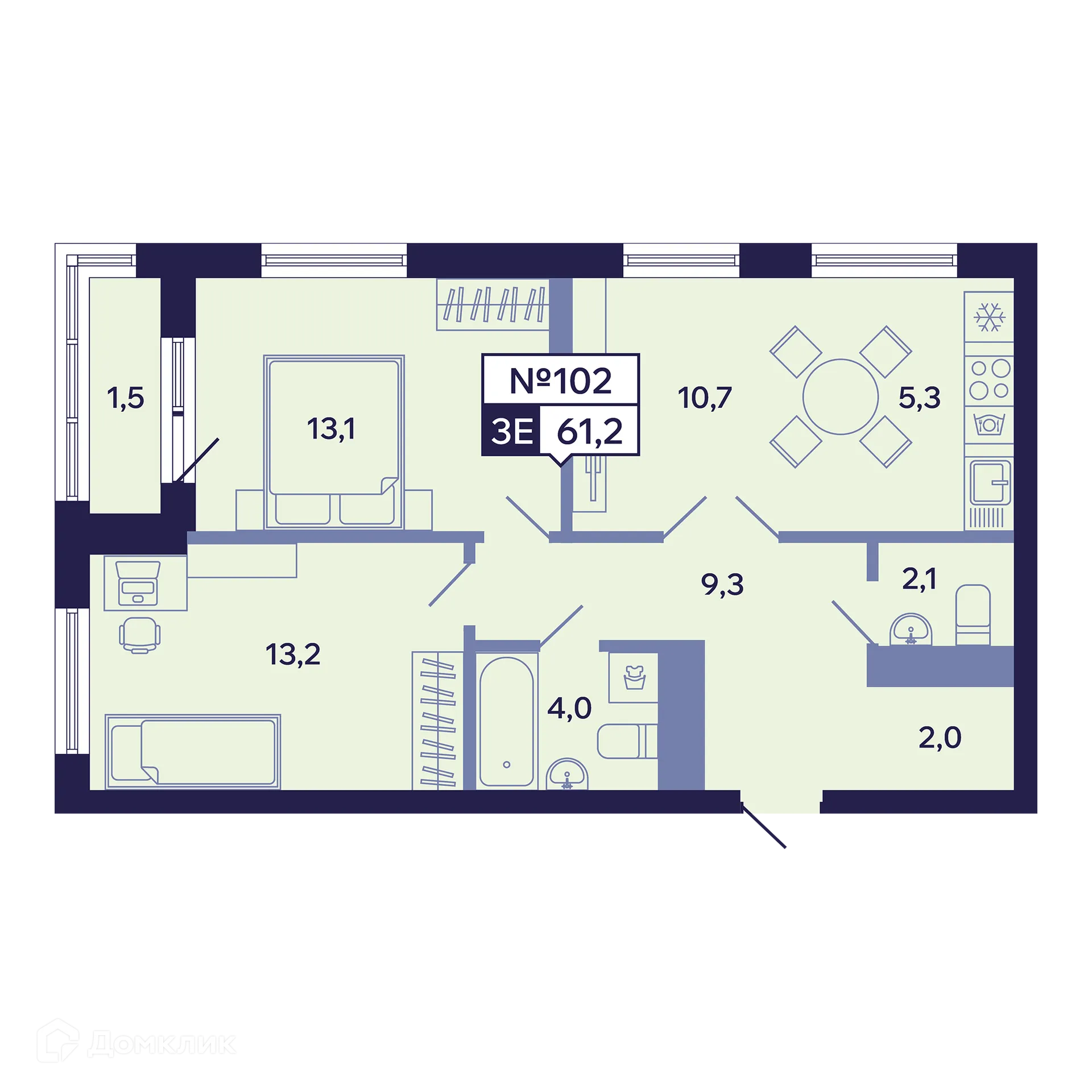 Фото квартиры в ЖК Ленские высоты