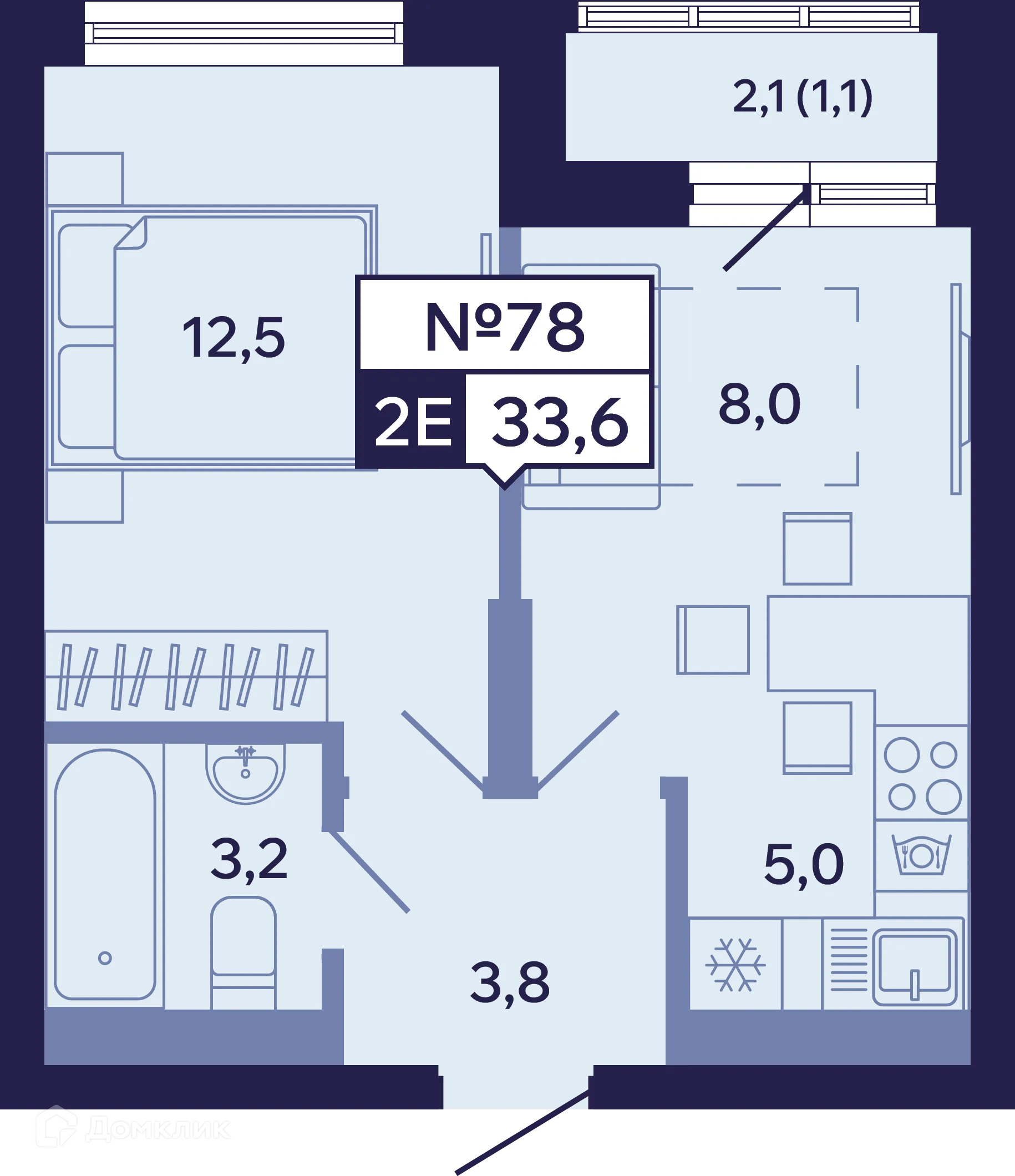 Фото квартиры в ЖК Ленские высоты