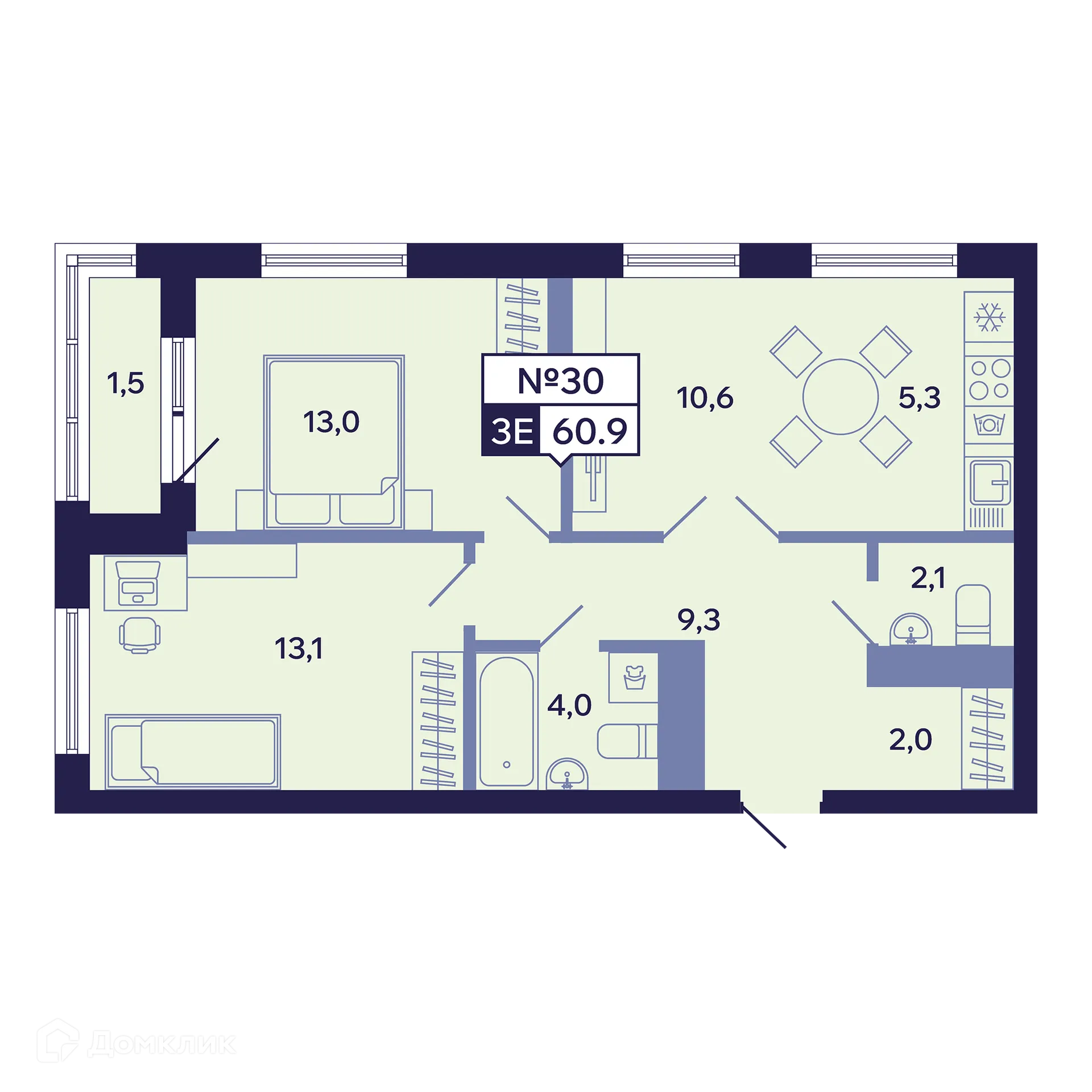Фото квартиры в ЖК Ленские высоты