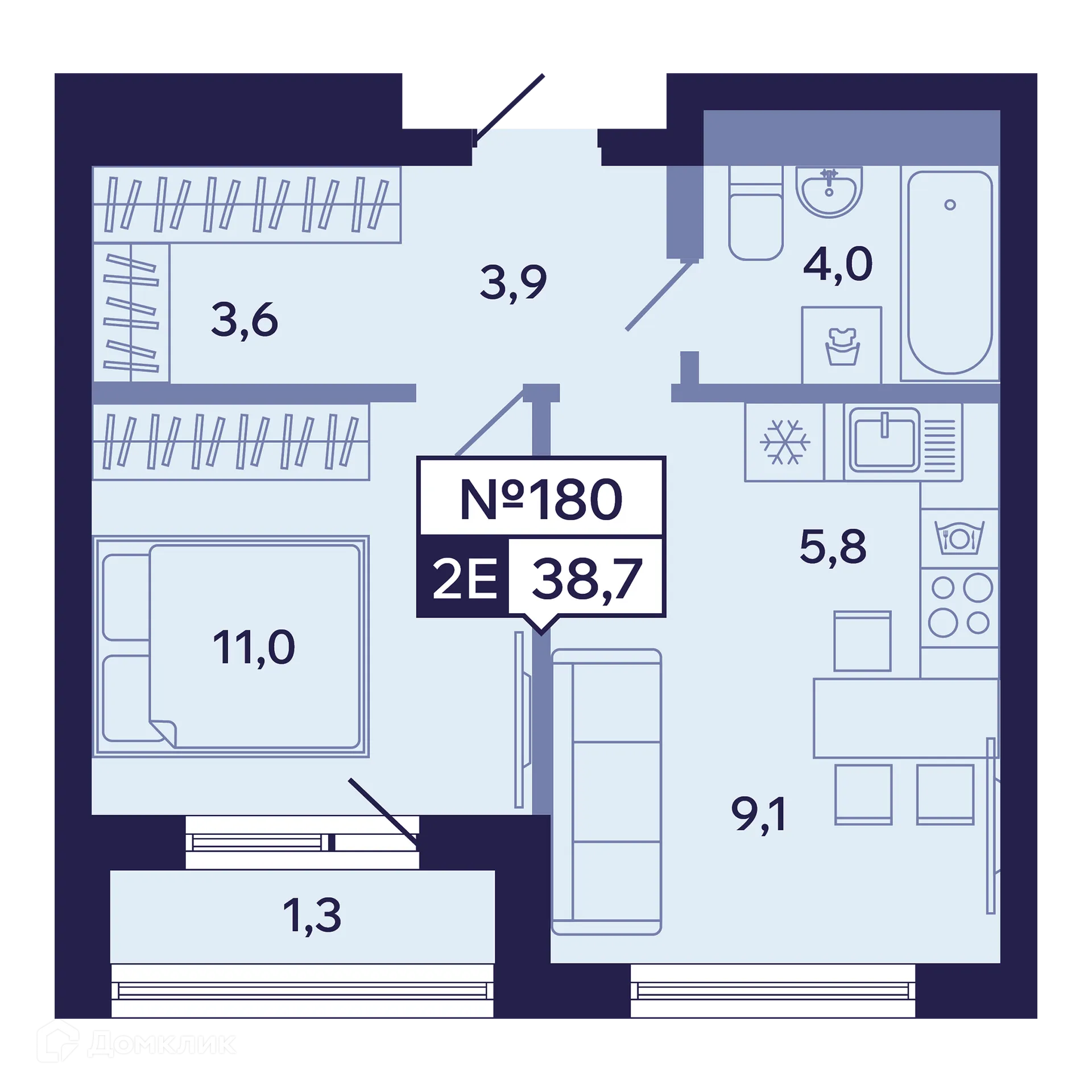Фото квартиры в ЖК Ленские высоты