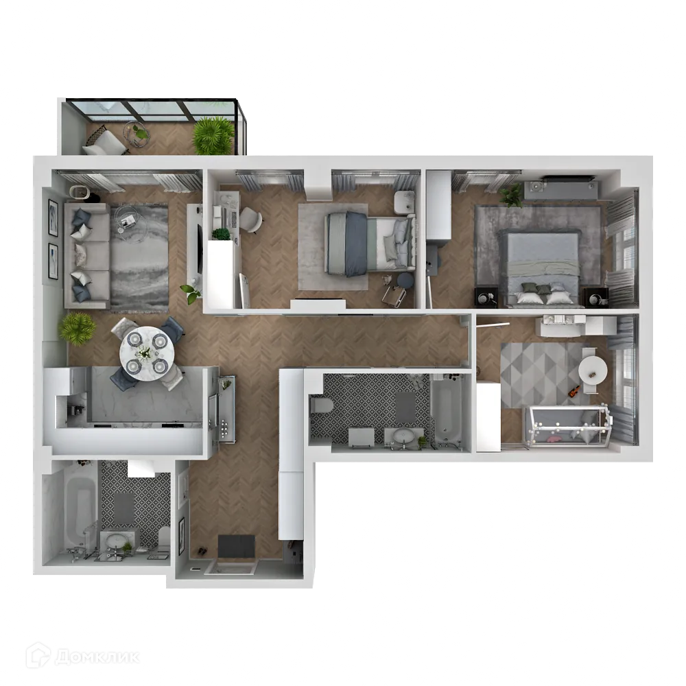 Фото квартиры в ЖК Дом в квартале 112 г.Якутска (I очередь)