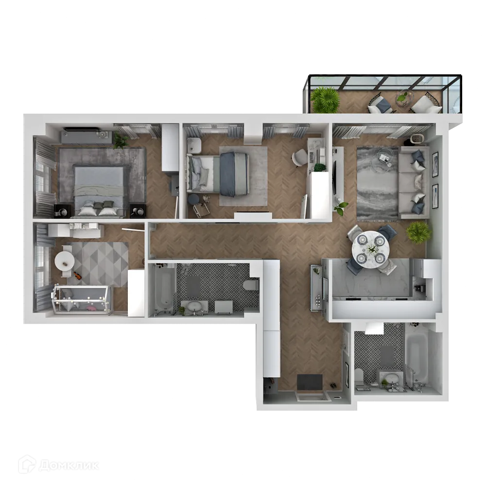 Фото квартиры в ЖК Дом в квартале 112 г.Якутска (I очередь)