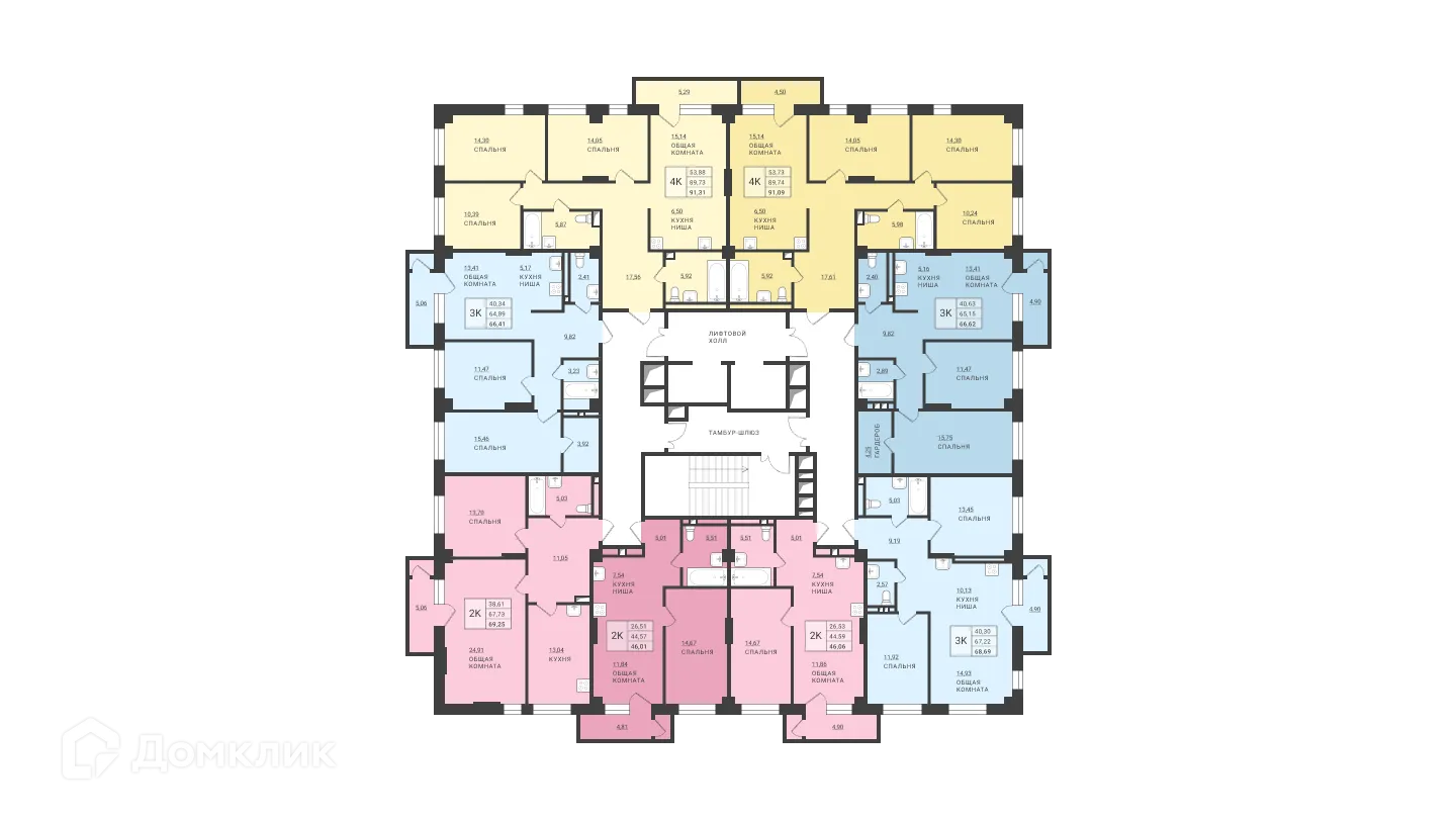 Фото квартиры в ЖК Дом в квартале 112 г.Якутска (I очередь)