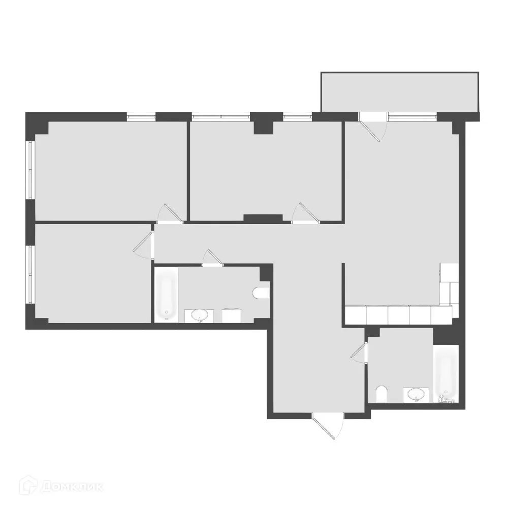 Фото квартиры в ЖК Дом в квартале 112 г.Якутска (I очередь)