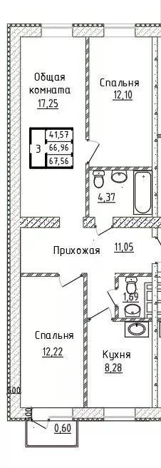 Фото квартиры в ЖК Столичный