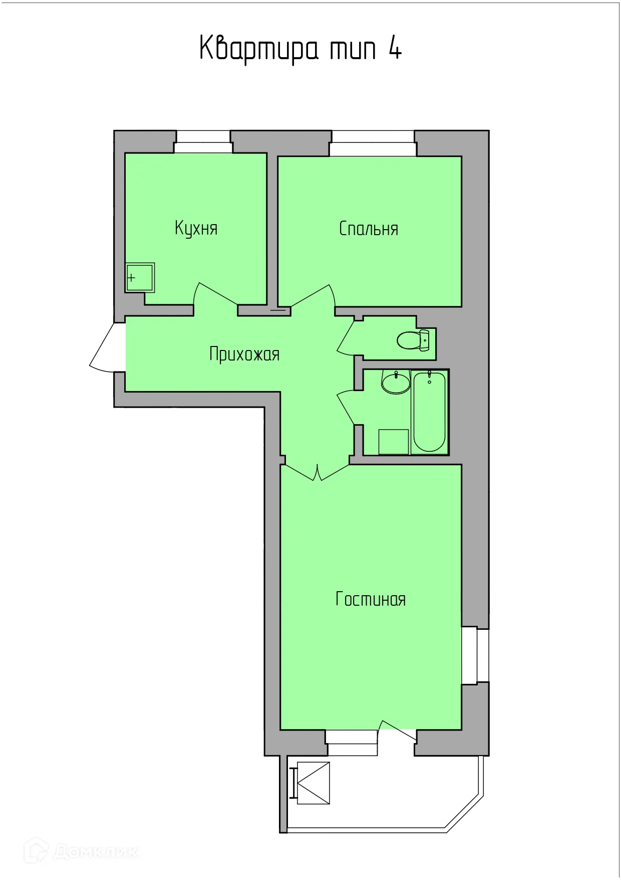 Фото квартиры в ЖК Семейный