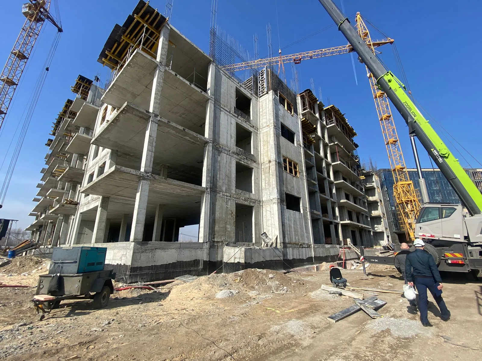 ЖК Авиаторов 1Б ход строительства
