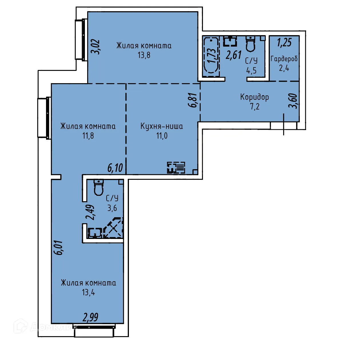 Фото квартиры в ЖК СТРИЖИ СИТИ