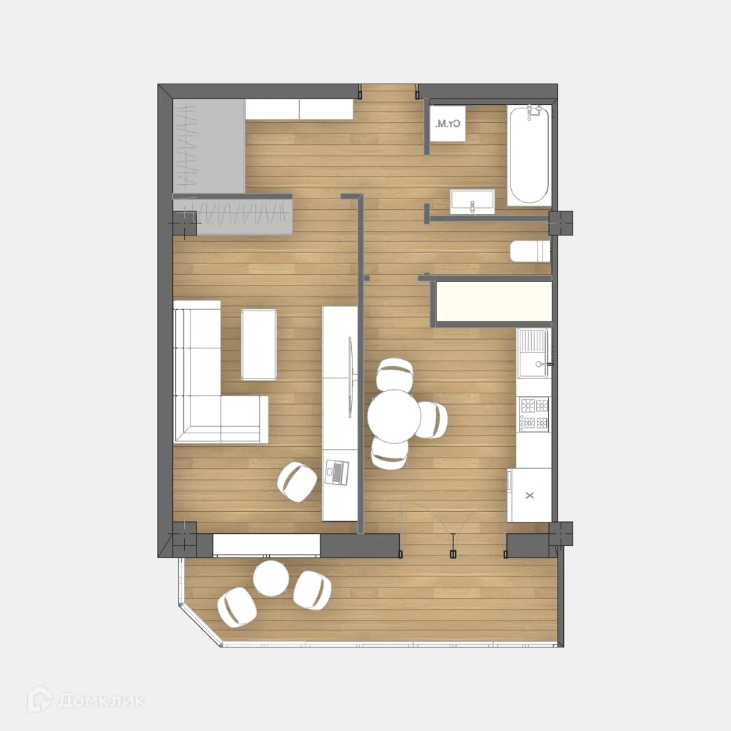 Фото квартиры в ЖК КЛОВСКИЙ