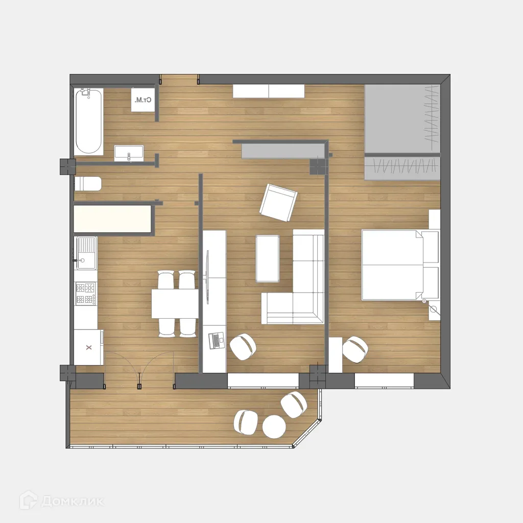 Фото квартиры в ЖК КЛОВСКИЙ