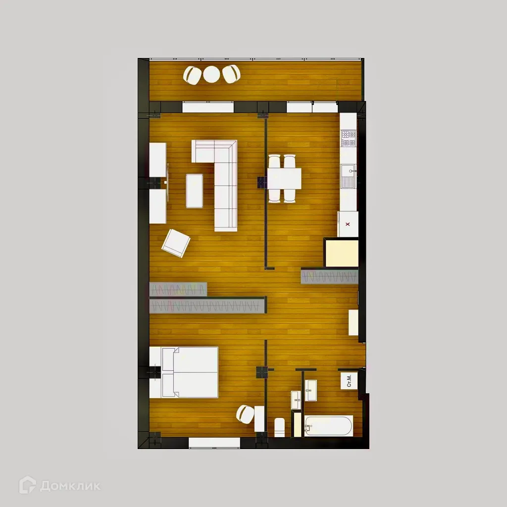 Фото квартиры в ЖК КЛОВСКИЙ