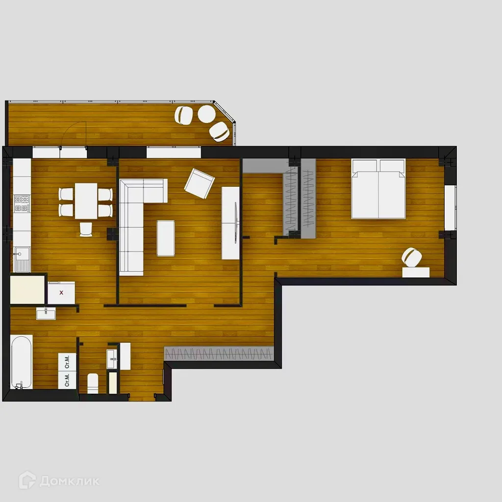 Фото квартиры в ЖК КЛОВСКИЙ