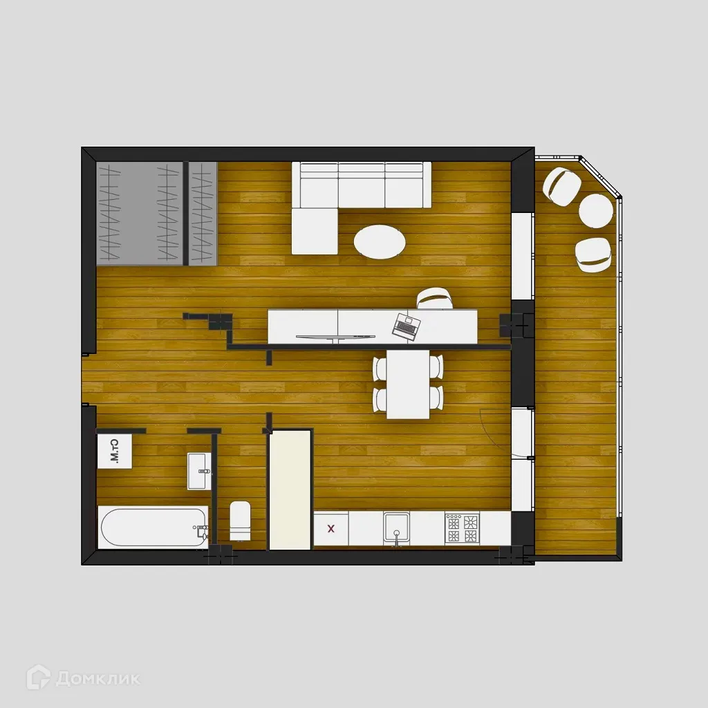 Фото квартиры в ЖК КЛОВСКИЙ