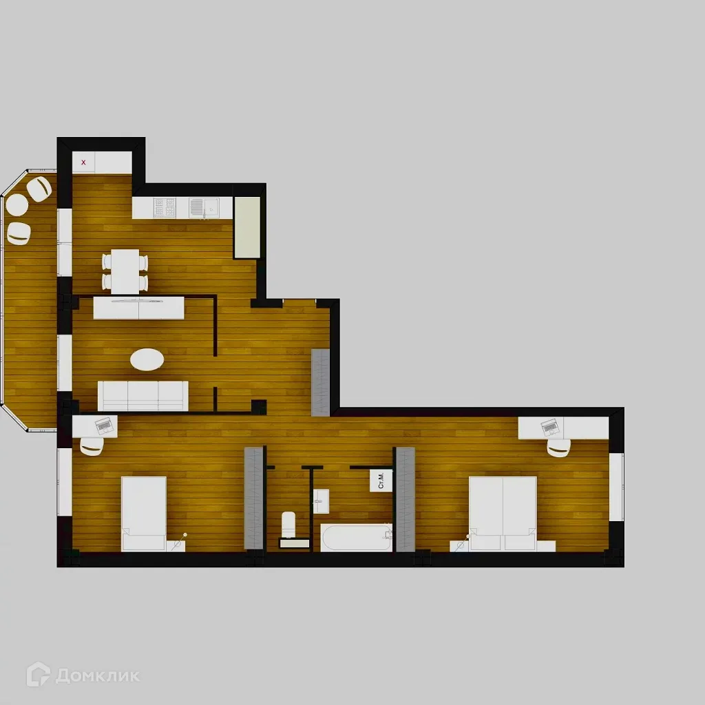 Фото квартиры в ЖК КЛОВСКИЙ