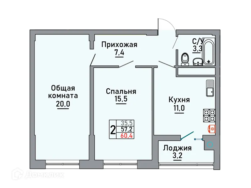 Фото квартиры в ЖК Октябрьский