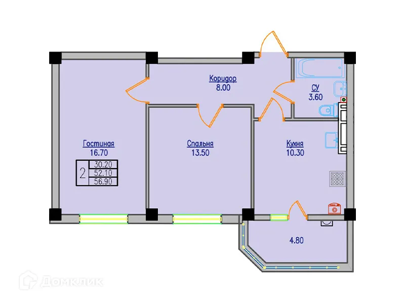 Фото квартиры в ЖК Долина Кислорода О2