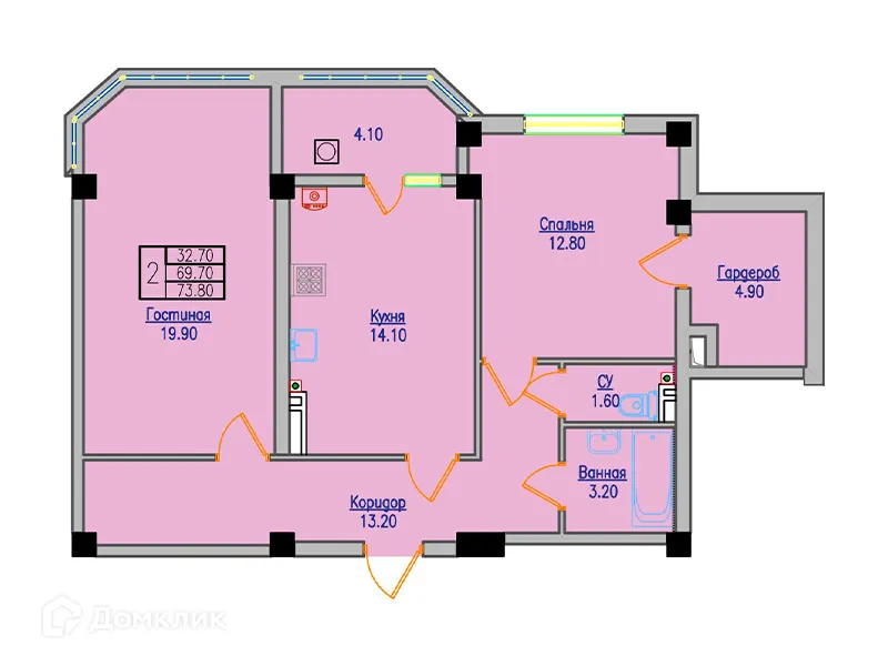 Фото квартиры в ЖК Долина Кислорода О2