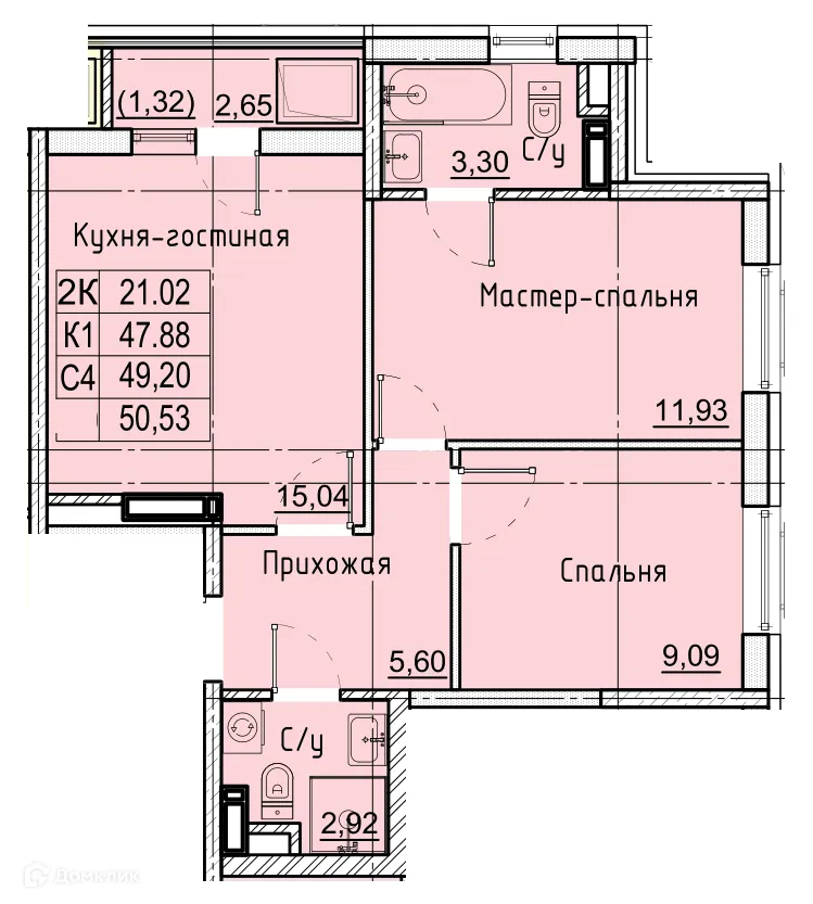 Фото квартиры в ЖК ФРУКТОВЫЙ САД