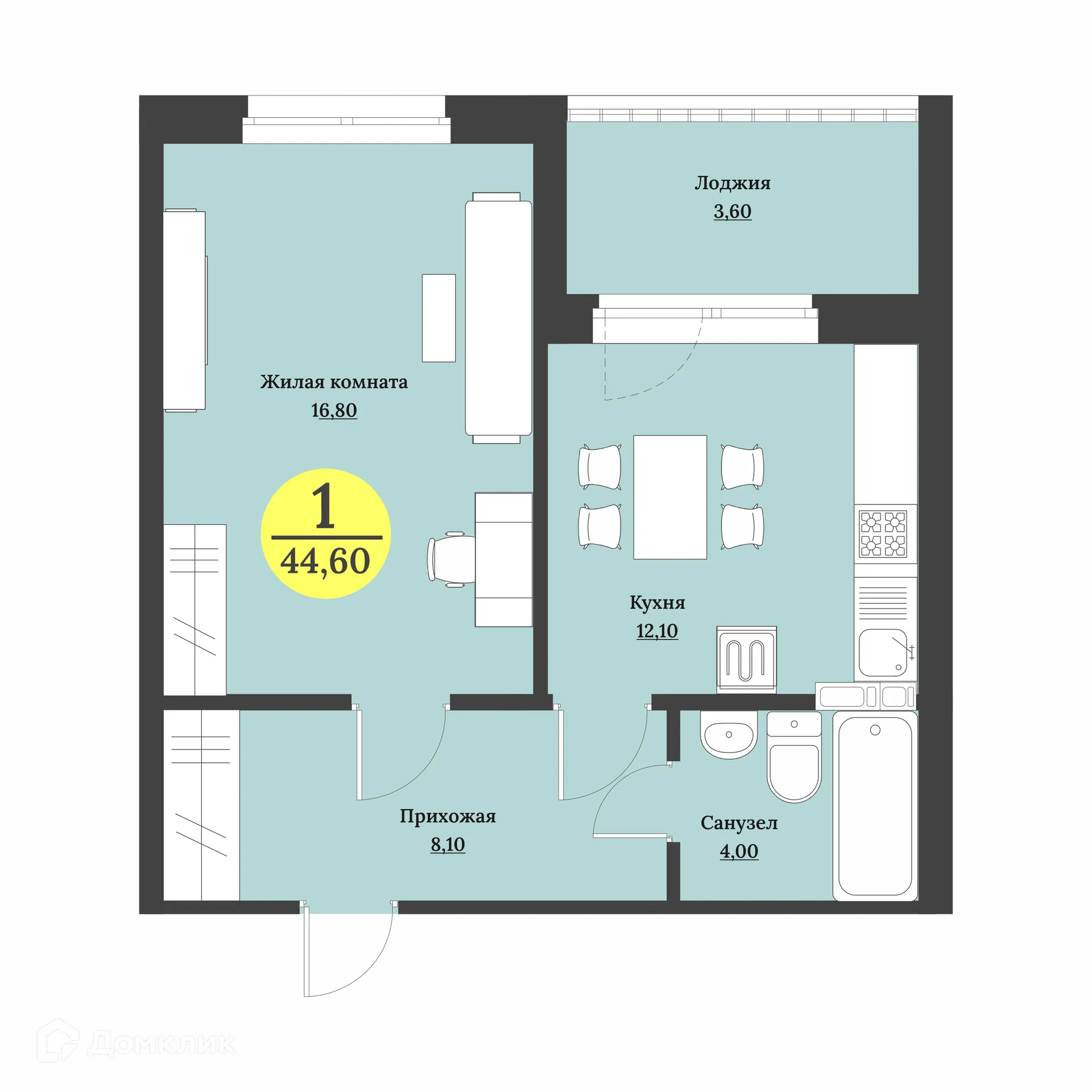 Фото квартиры в ЖК Клубный дом "Лесной"