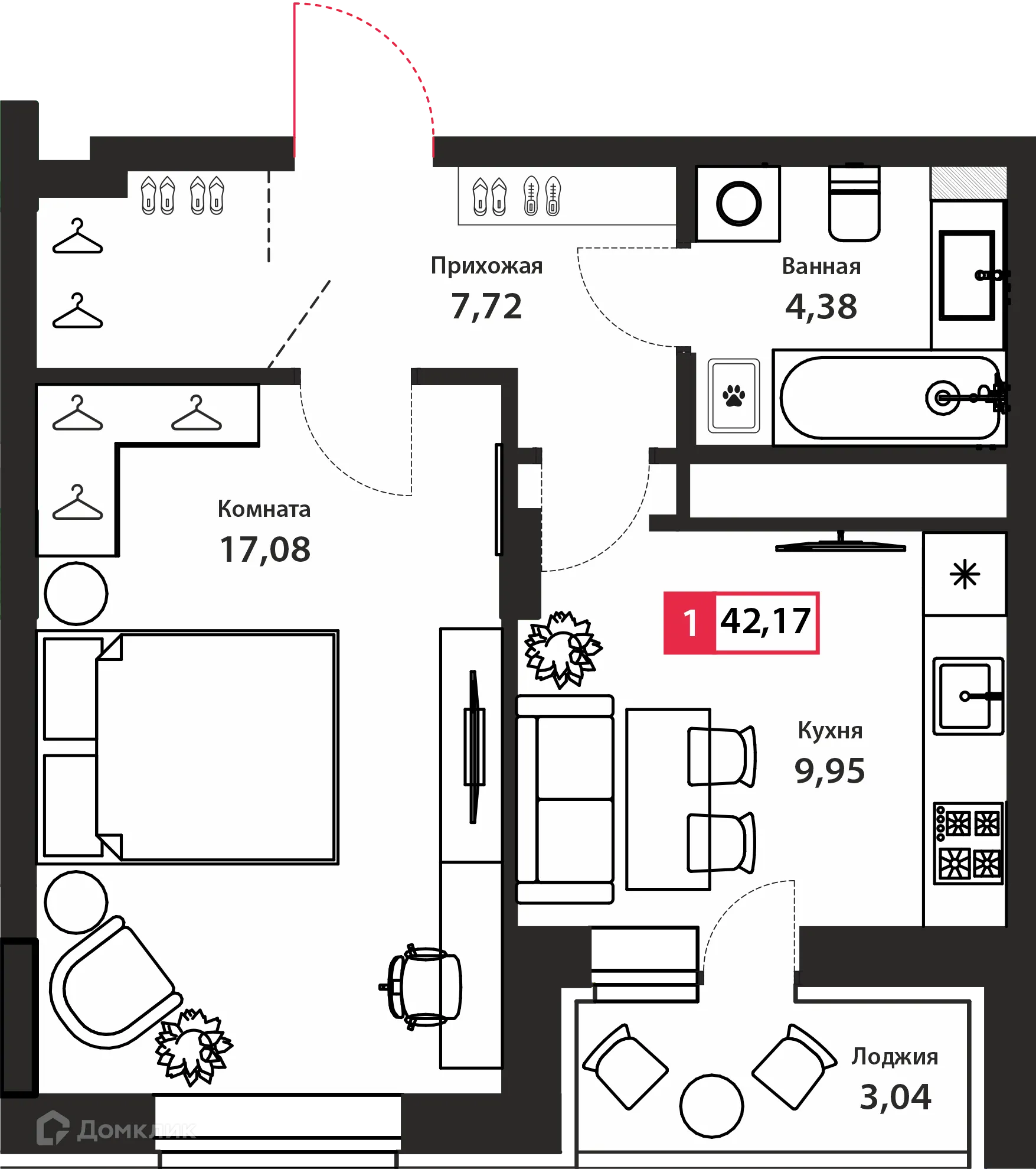 Фото квартиры в ЖК ДОМ «ДИАДЕМА»